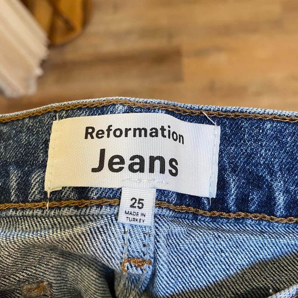 Reformation Indigo Flare Jeans - Picture 4 of 5
